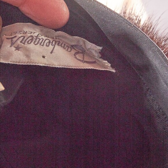 1960s Dark Brown Fur and Leather Hat - Picture 9 of 12